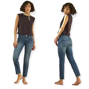 AMO Stix Crop Denim Bluebeam